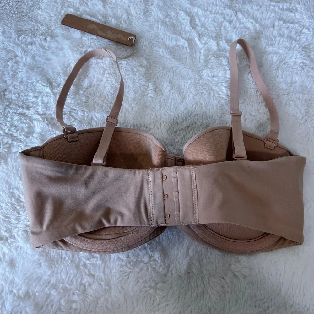 SKIMS ‎ Women's 34C Strapless Multiway Underwire Bra Nude Smooth Seamless NWT